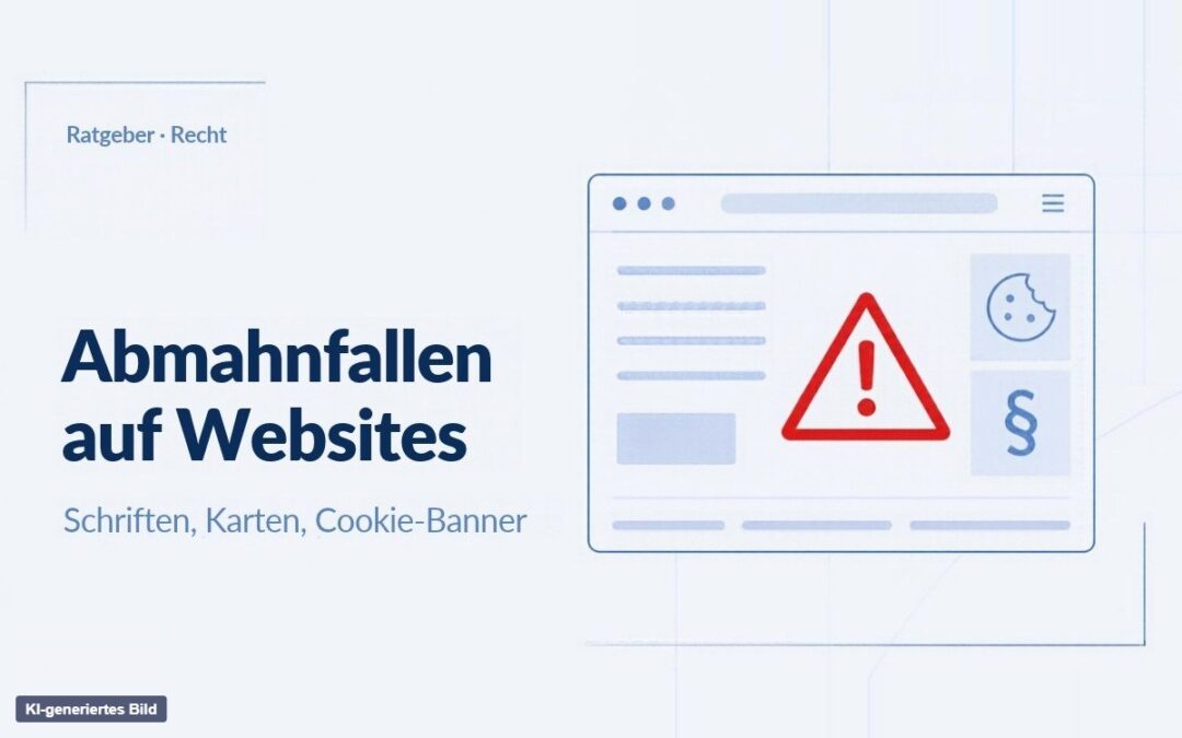 Abmahnfallen auf Websites: Google Fonts, Karten, Cookie-Banner