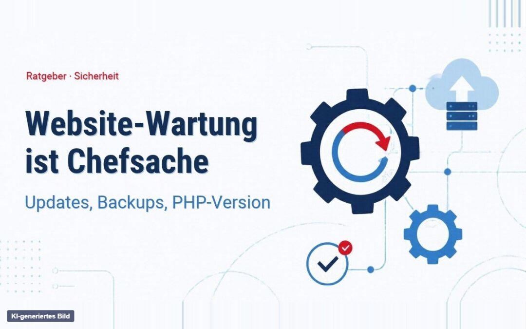 Website-Wartung: Warum Updates, Backups und PHP-Version Chefsache sind
