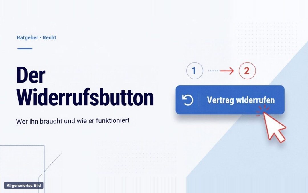 Widerrufsbutton: Wer ihn braucht und wie er funktioniert